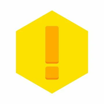 Exclamation mark, Attention sign, Caution icon, Hazard warning symbol, vector Stock Illustration