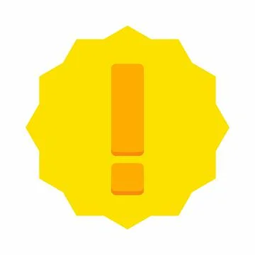Exclamation mark, Attention sign, Caution icon, Hazard warning symbol, vector Stock Illustration
