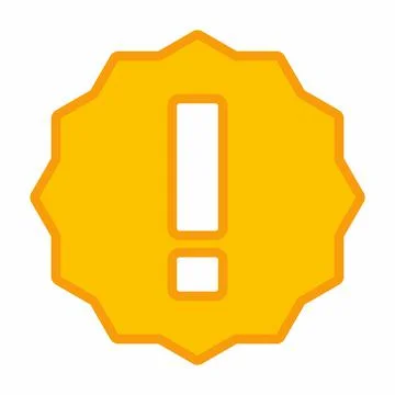 Exclamation mark, Attention sign, Caution icon, Hazard warning symbol, vector Stockillustratie