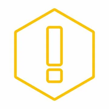 Exclamation mark, Attention sign, Caution icon, Hazard warning symbol, vector Stock Illustration
