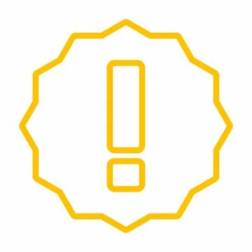 Exclamation mark, Attention sign, Caution icon, Hazard warning symbol, vector Stock Illustration
