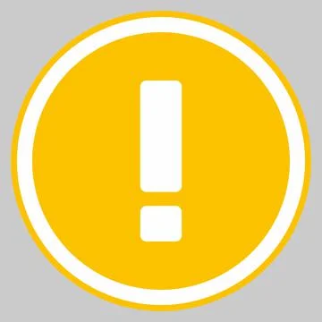 Exclamation mark, Attention sign, Caution icon, Hazard warning symbol, vector Stock Illustration