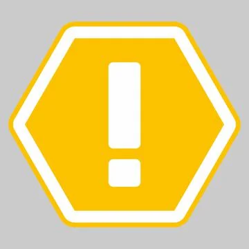 Exclamation mark, Attention sign, Caution icon, Hazard warning symbol, vector Stock Illustration