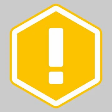 Exclamation mark, Attention sign, Caution icon, Hazard warning symbol, vector Stock Illustration