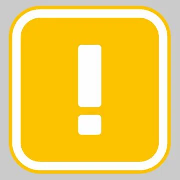 Exclamation mark, Attention sign, Caution icon, Hazard warning symbol, vector Stock Illustration