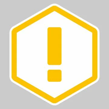 Exclamation mark, Attention sign, Caution icon, Hazard warning symbol, vector Stock Illustration