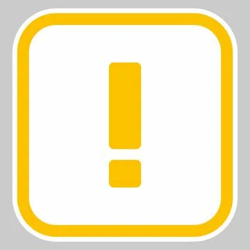 Exclamation mark, Attention sign, Caution icon, Hazard warning symbol, vector Stock Illustration