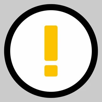 Exclamation mark, Attention sign, Caution icon, Hazard warning symbol, vector Stock Illustration