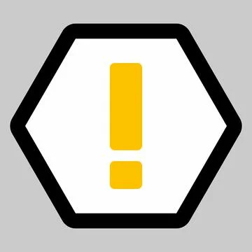 Exclamation mark, Attention sign, Caution icon, Hazard warning symbol, vector Stock Illustration