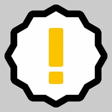 Exclamation mark, Attention sign, Caution icon, Hazard warning symbol, vector Stock Illustration