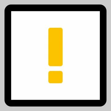 Exclamation mark, Attention sign, Caution icon, Hazard warning symbol, vector Stock Illustration