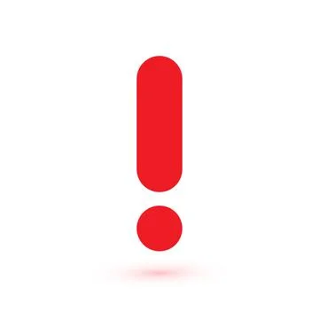 Exclamation mark. Attention web message. Danger sign. Modern abstract vector Stock Illustration