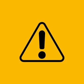Exclamation mark. Attention web message. Danger sign. Modern abstract vector Stock Illustration