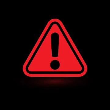 Exclamation mark. Attention web message. Danger sign. Modern abstract vector Stock Illustration