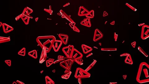 Exclamation Mark Background Animation Stock Footage 343279778