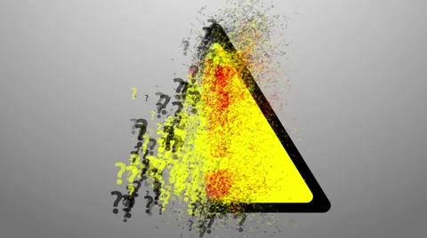 Exclamation mark consists of question Stock Footage 47690760