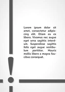 Exclamation mark dark infographics イラスト素材