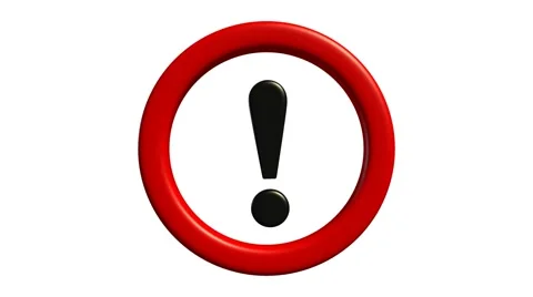 Exclamation mark Stock Footage 43503493