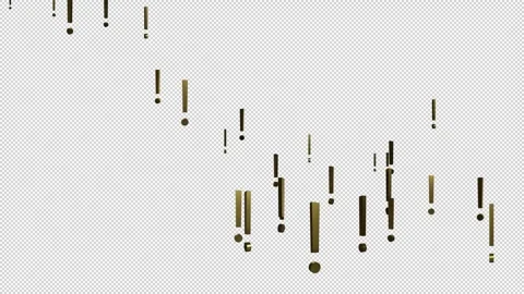 Exclamation mark Stock Footage 312389656