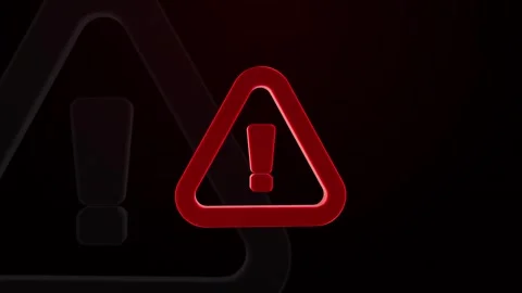 Exclamation Mark Stock Footage 343280254