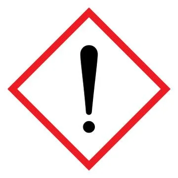 Exclamation mark. Hazardous to the ozone layer. CLP Hazard sign. Stock Illustration