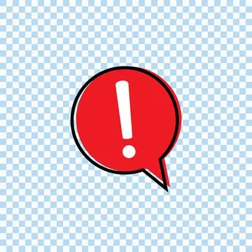 Exclamation mark icon, Attention concept, vector Stock Illustration
