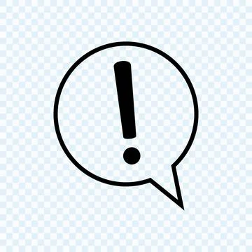 Exclamation mark icon, Attention concept, vector Stock Illustration