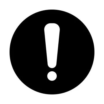 Exclamation mark icon  design Stock Illustration