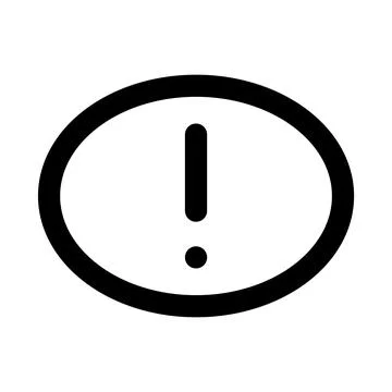 Exclamation mark icon. Editable line icon. Professional and modern outline .. Stock Illustration
