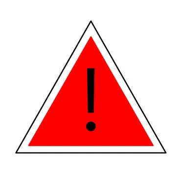 Exclamation Mark Icon Illustrazione stock