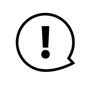 Exclamation mark icon vector. Attention sign symbol. Warning alert icon Stock Illustration