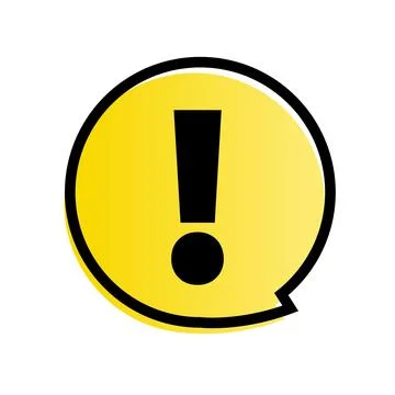 Exclamation mark icon vector. Stock Illustration