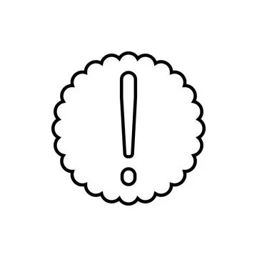 Exclamation mark icon vector Stock Illustration