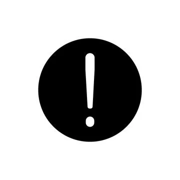 Exclamation mark icon vector Stock Illustration