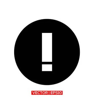 Exclamation Mark Icon Vector Illustration Stock Illustration