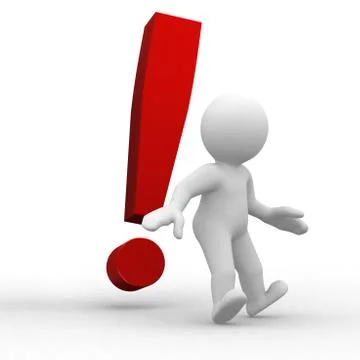 Exclamation mark Stock Illustration