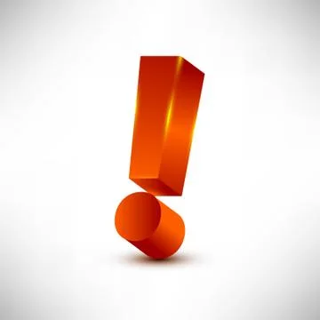 Exclamation mark Illustrazione stock