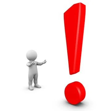 Exclamation mark Stock Illustration