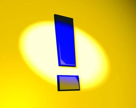 Exclamation mark Stock Illustration