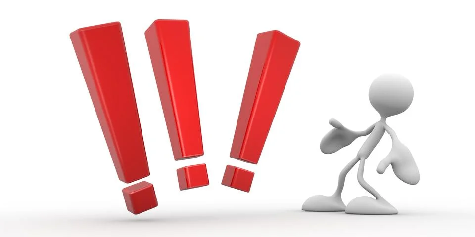 Exclamation mark Illustrazione stock