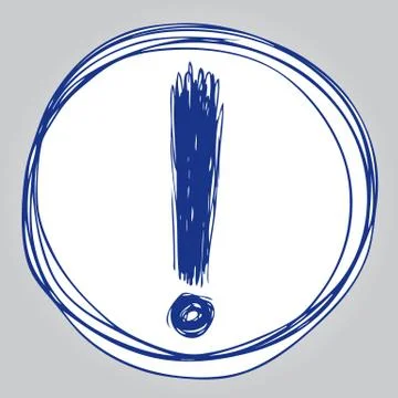 Exclamation mark 스톡 일러스트