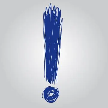 Exclamation mark Illustrazione stock