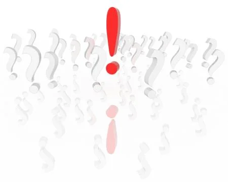 Exclamation mark Stock Illustration