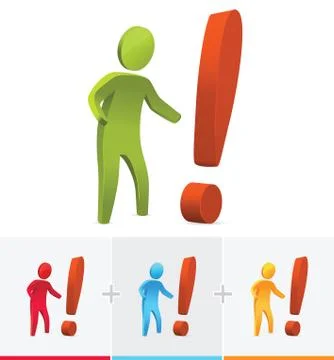 Exclamation mark Stock Illustration