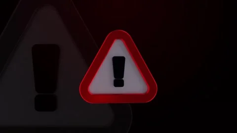 Exclamation Mark Loops Stock Footage 343278561