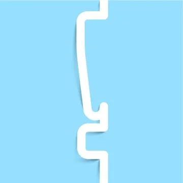 Exclamation mark made by paper, vector. Stock Illustration