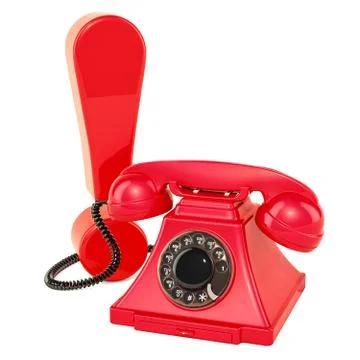 Exclamation mark with phone concept. 3D rendering Stock Illustration