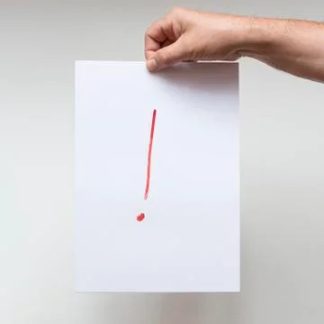 Exclamation mark Foto stock