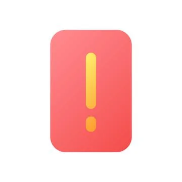 Exclamation mark pixel perfect flat gradient color ui icon イラスト素材
