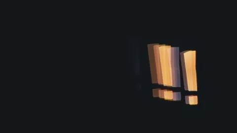 Exclamation mark shaped bokeh of car lights at night. Stock Footage 80477784